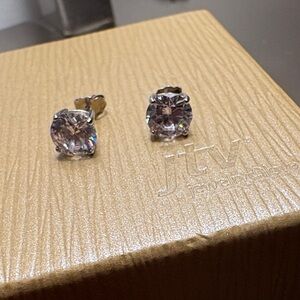 JTV Sparkling Silver Earrings